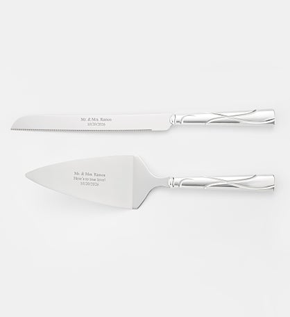Engraved Lenox Adorn Cake Server Set
