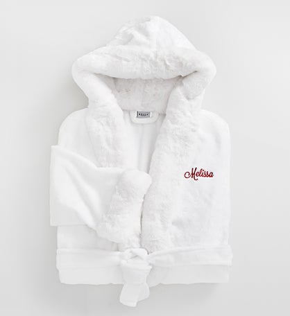 Embroidered Cozy Robe