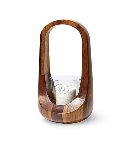 Engraved Nambé Classic Large Hurricane Lantern