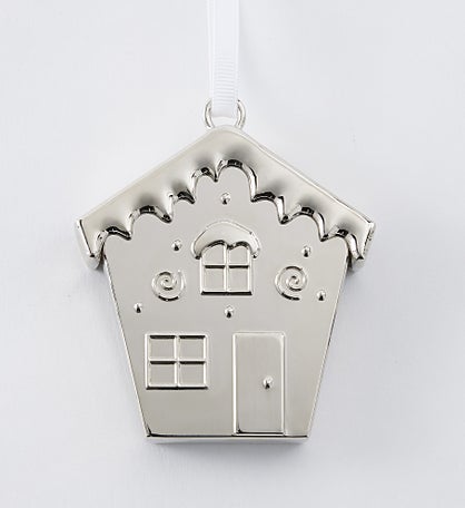 Engraved Gingerbread House Ornament
