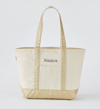 Center Embroidered Metallic Gold Tote by Jessie James Decker