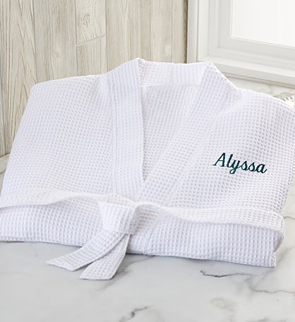 Embroidered Waffle Weave Kimono Robes by Jessie James Decker