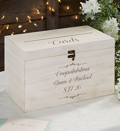 Kittenish Write Your Own Engraved Wooden Keepsake Card Box