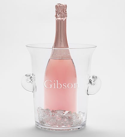 Engraved Name Glass Ice Bucket with Handles by Jessie James Decker