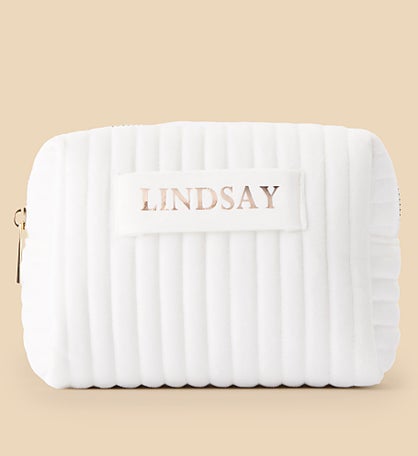 Metallic Foil Small Velvet Makeup Bags by Jessie James Decker