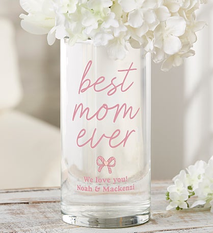 Personalized Best Mom Ever Vase by Jessie James Decker