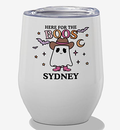 Kittenish Personalized Pinkoween Insulated Stemless Tumbler