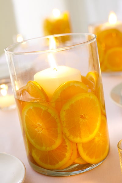 Orange Sliced Candle