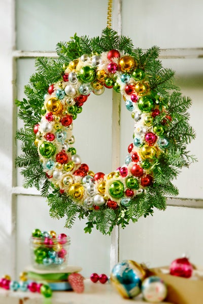 Colorful Ornament Wreath