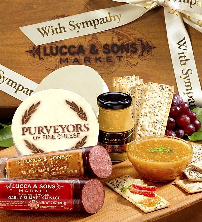 Lucca & Sons®  Sausage & Cheese Sympathy Gift Box