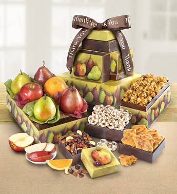 Thank You Succulent Fresh Fruit Tower