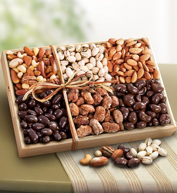 Caring Thoughts Sweet  Savory Nuts Gift