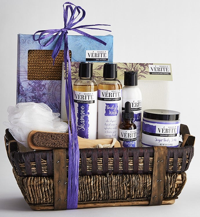Denarii Lavender Spa Gift Basket