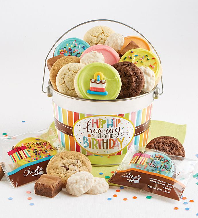 Cheryl's Hip Hip Hooray Birthday Gift Pail
