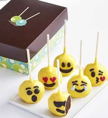 Emoticon Truffle Cake Pops