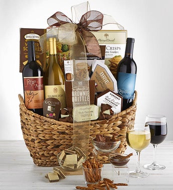 Deepest Condolences Sympathy Wine Gift Basket