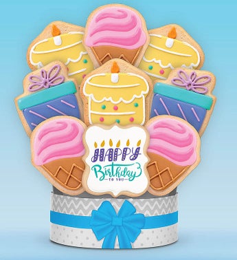 Birthday Celebration Cookie Arrangement