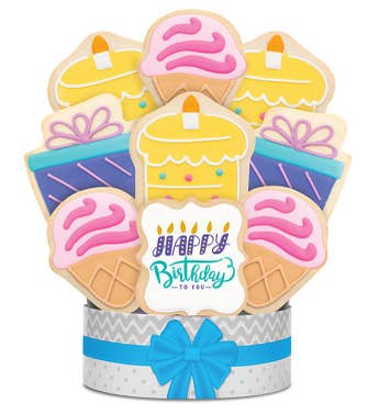 Birthday Celebration Cookie Arrangement