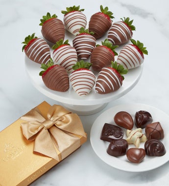 Godiva Ballotin  Chocolate Covered Strawberries