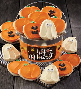 Cheryls Happy Halloween Buttercream Cookie Pail