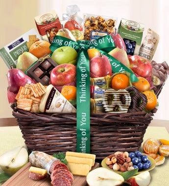 Thinking Of You Fruit  Sweets Gift Basket