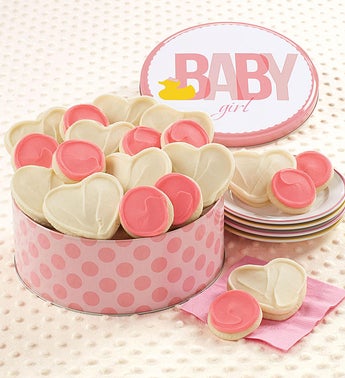 Cheryls Baby Girl Ducky Cookie Tin