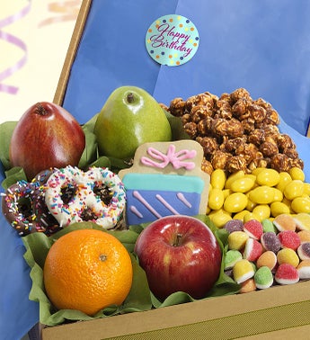 Happy Birthday Fruit  Sweets Box