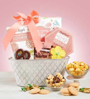 Full Bloom Sweet Treats Basket