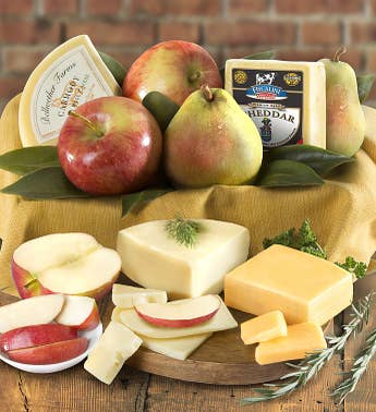 Fresh Fruit  Cheese Gourmet Gift Box