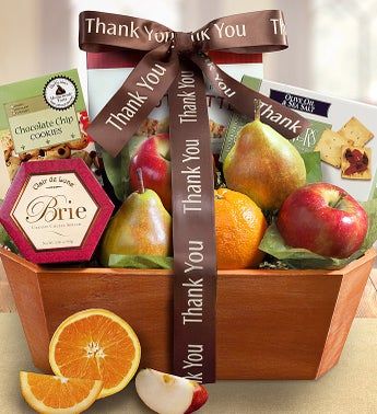 Thank You Fresh From the Orchard Fruit Gift Basket