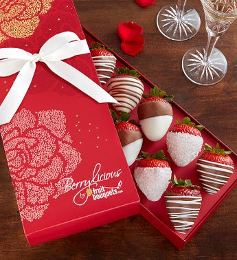 Chocolate Covered Strawberries Delivery For Valentine S Day Chocolate Covered Strawberry Rose Box
