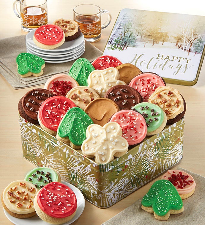 Premier Happy Holidays Gift Tin - Frosted