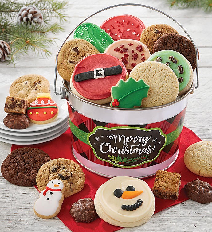 Merry Christmas Treats Gift Pail