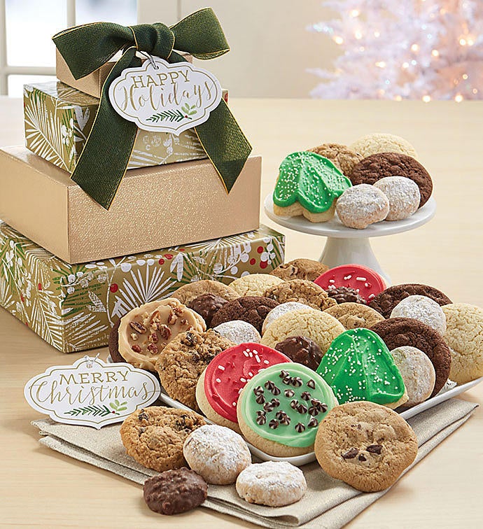 Merry Christmas Sparkling Gift Tower