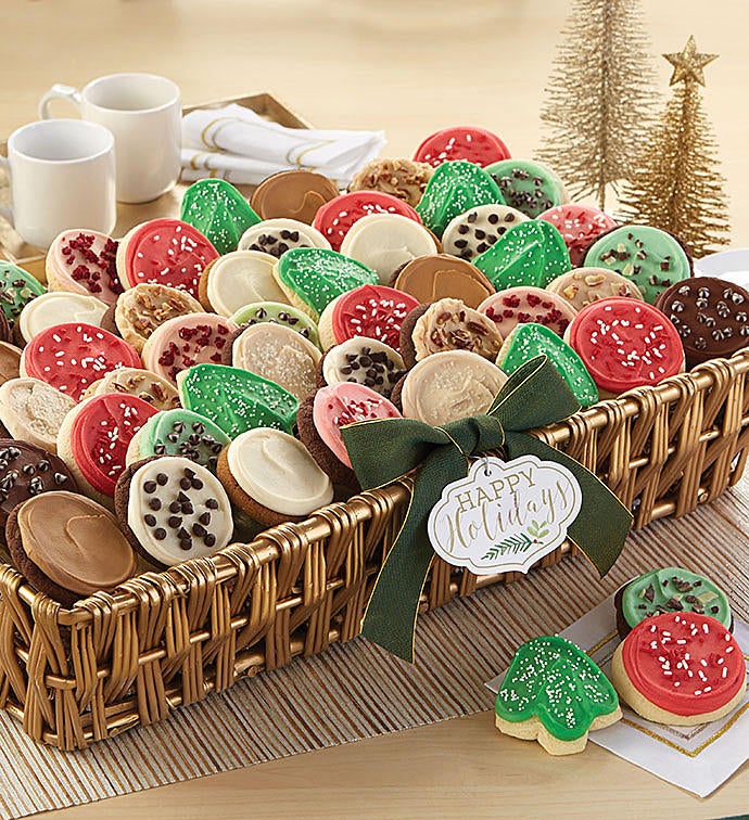 Buttercream Frosted Holiday Flavors Cookie Basket