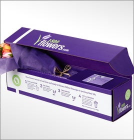 ups or fedex flower box