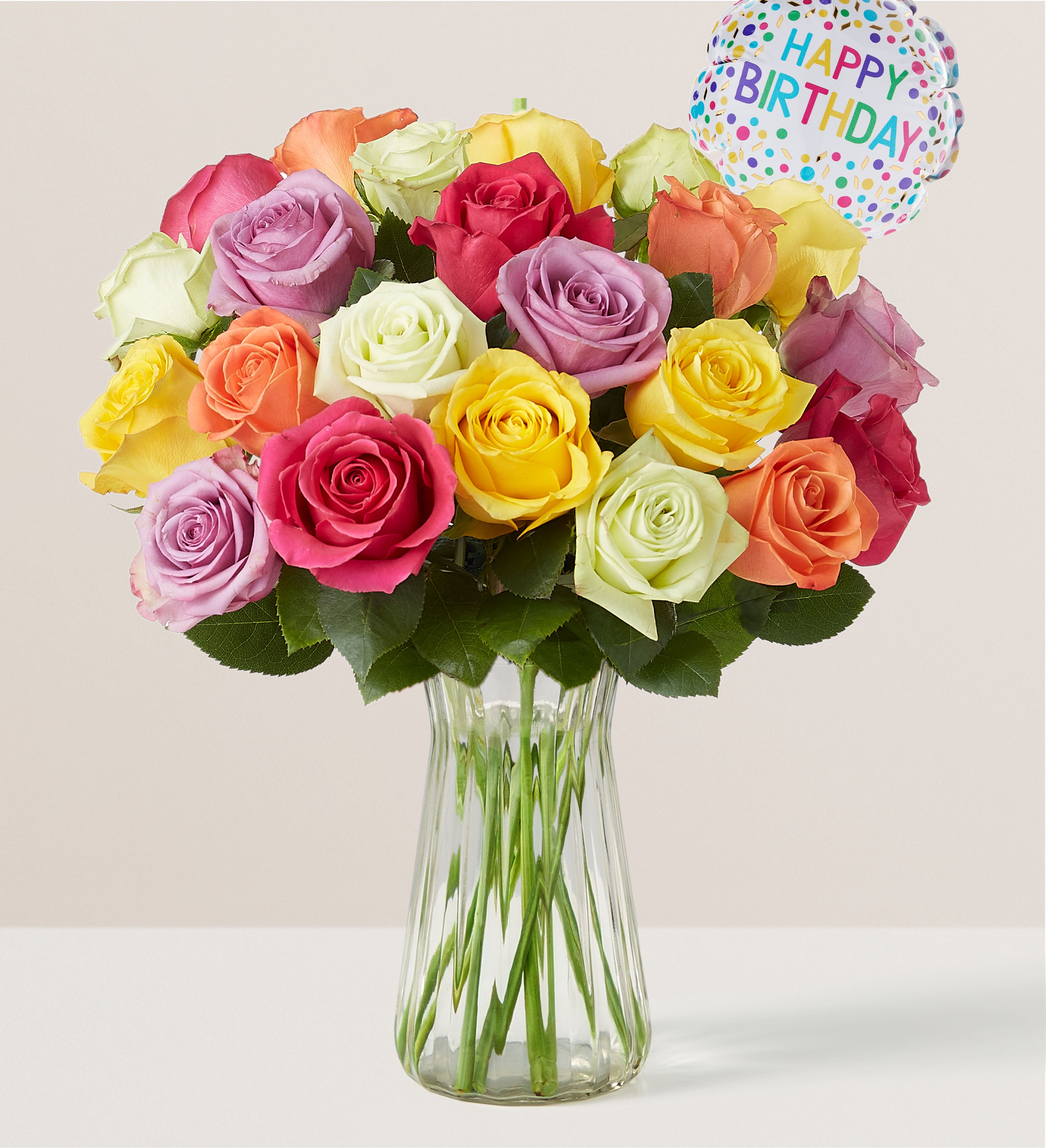 Happy Birthday Assorted Roses