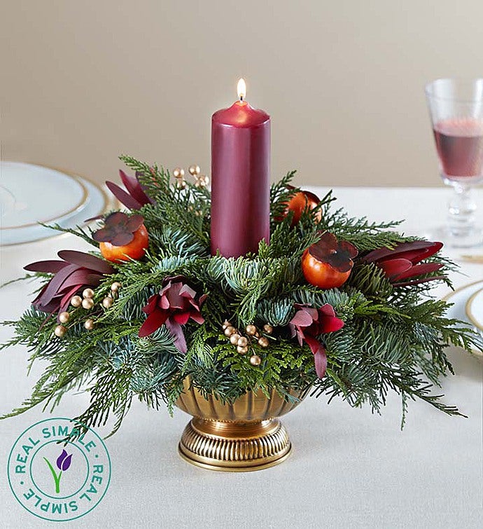 Opulent Fall Centerpiece by Real Simple®