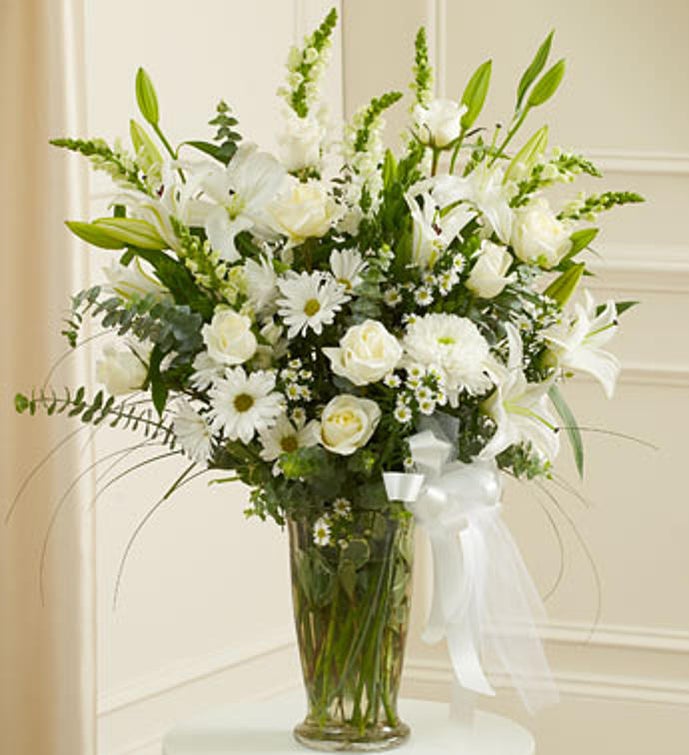 Beautiful Blessings Vase Arrangement   White