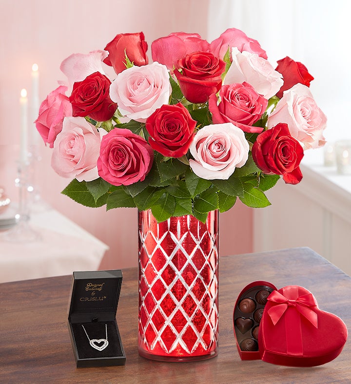 Buy 50 Shades of Red Roses Bouquet