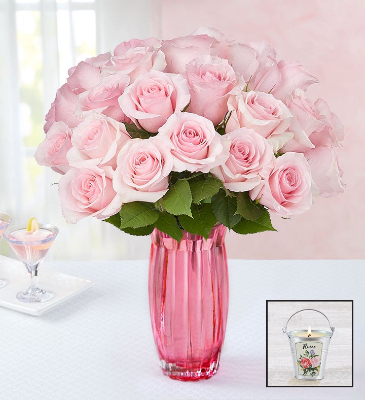 Pink Petal Roses 1800flowers Com 104516