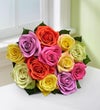 One Dozen Assorted Roses