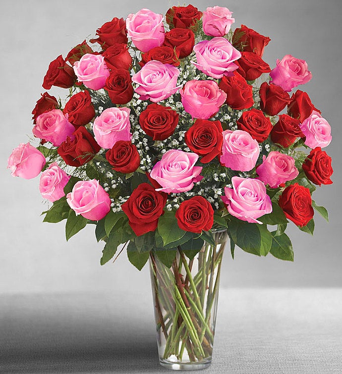 Ultimate Elegance™ Long Stem Pink & Red Roses