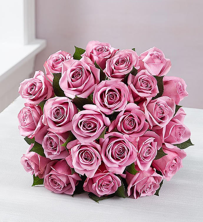 Two Dozen Purple Lavender Roses