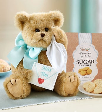 Bearington Miss You Bear With Cookies