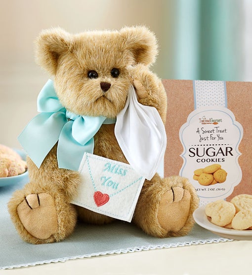 Bearington Miss You Bear With Cookies