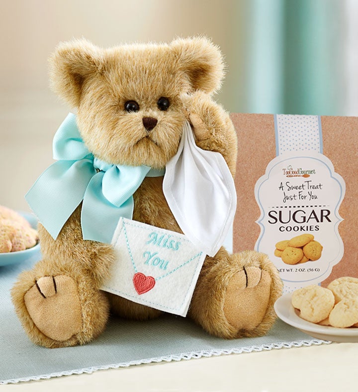 Bearington Miss You Bear With Cookies