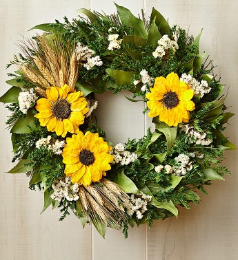 Preserved Sunflower Wreath  16