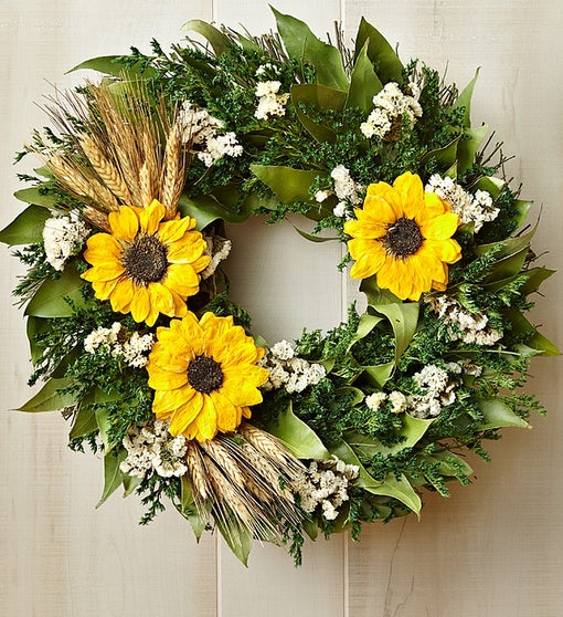 Preserved Sunflower Wreath – 16