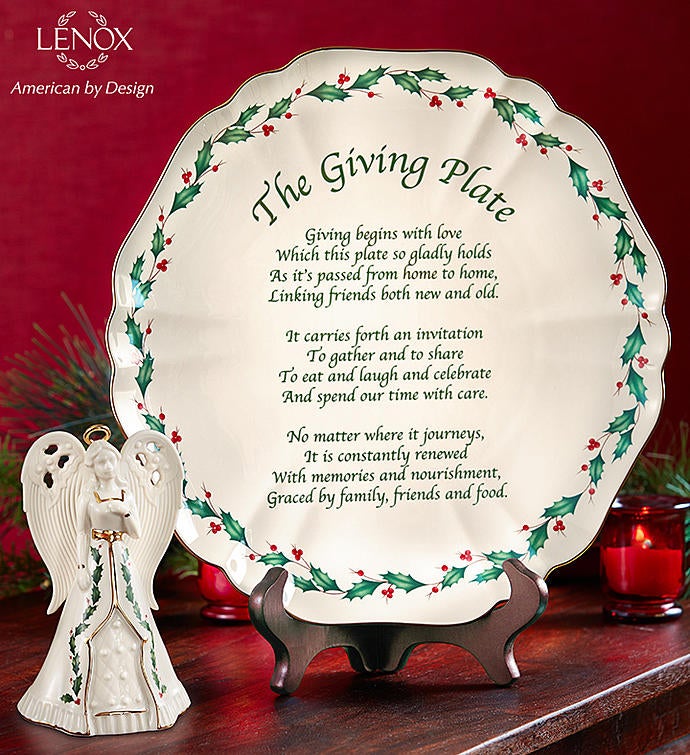 Lenox® Giving Plate With Holiday Angel